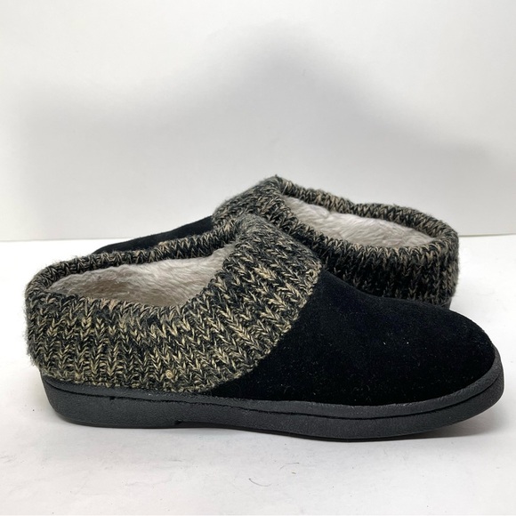 Clark’s Women's Sweater Collar Clog Slipper Black Slippers Size 6 - Picture 8 of 9